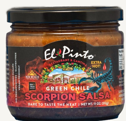 El Pinto Green Chile Scorpion Salsa-#1 Ranked New Mexico Salsa &amp; Chile Powder | Made in New Mexico