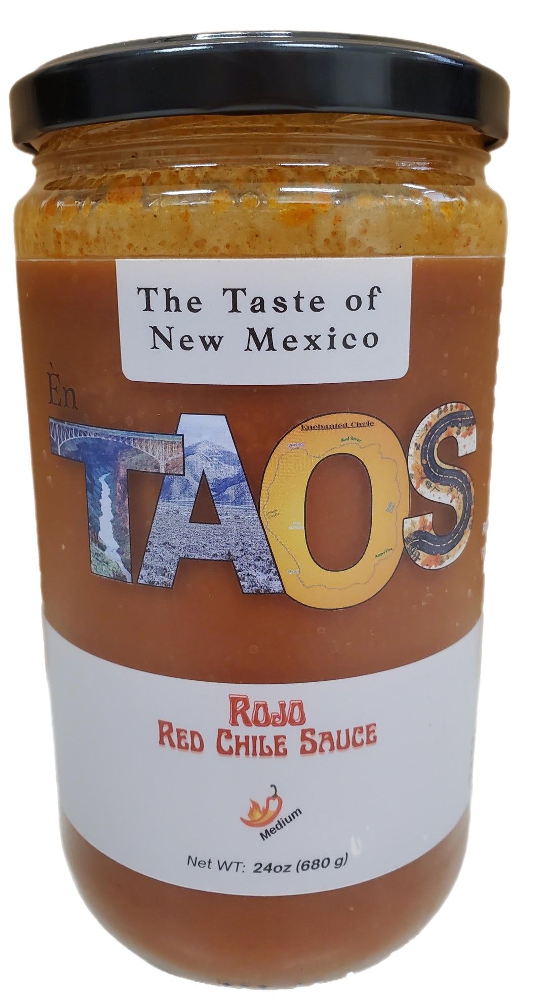 `En TAOS CHILE SAUCE'S 24 Oz