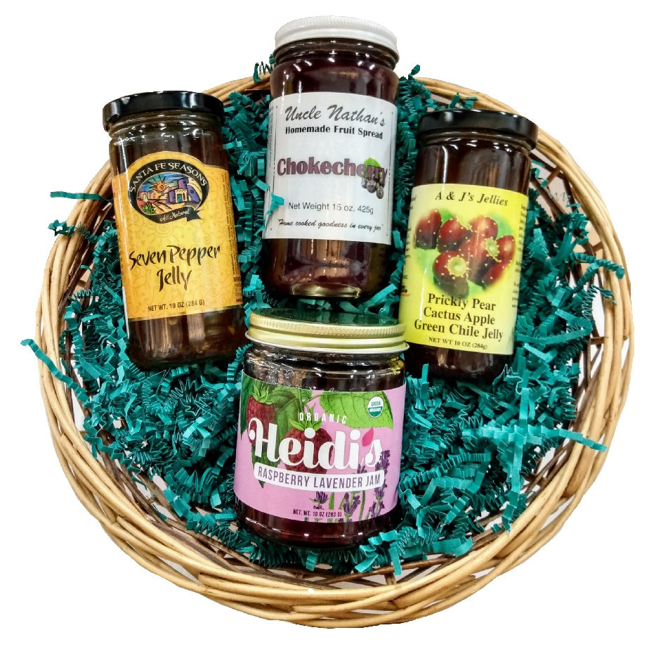 Jammin Jam Gift Basket-#1 Ranked New Mexico Salsa &amp; Chile Powder | Made in New Mexico
