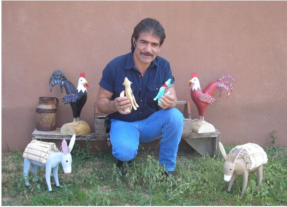 Larry Jacquez Hand Carved Coyotes-Made in New Mexico