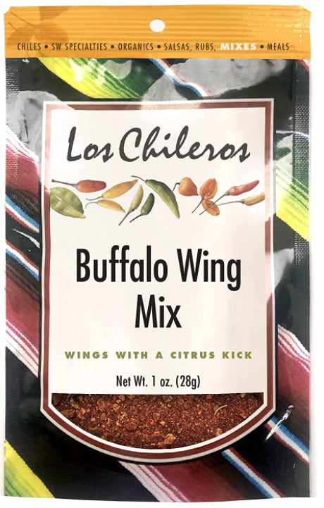 Los Chileros Buffalo Wing Mix-#1 Ranked New Mexico Salsa &amp; Chile Powder | Made in New Mexico