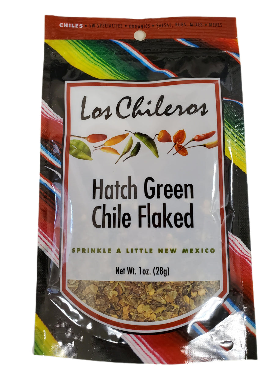 Los Chileros Hatch Green Chile Flaked-#1 Ranked New Mexico Salsa &amp; Chile Powder | Made in New Mexico