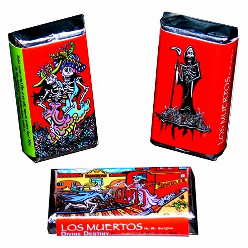 Los Muertos Dark Chocolate Bars-#1 Ranked New Mexico Salsa &amp; Chile Powder | Made in New Mexico