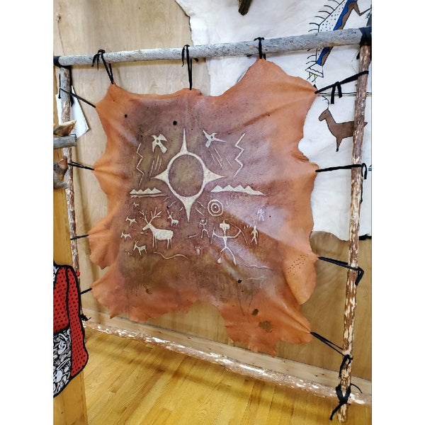 Monty Claw Dark Elk Hide with Sun Symbol