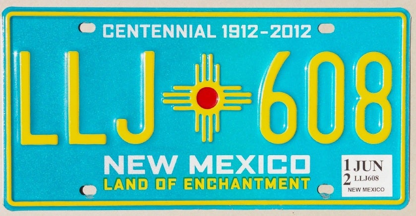 New Mexico License Plate Zia Tee-#1 Ranked New Mexico Salsa &amp; Chile Powder | Made in New Mexico