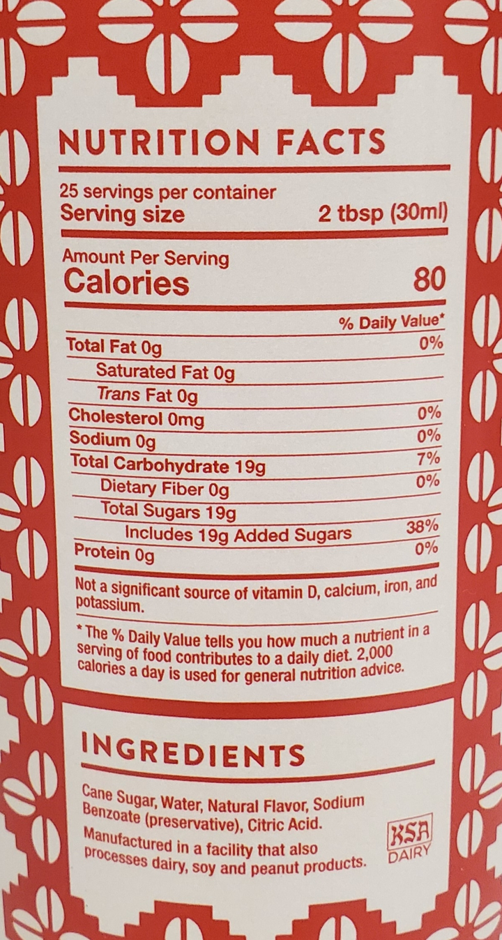 New Mexico Pinon coffee Syrups