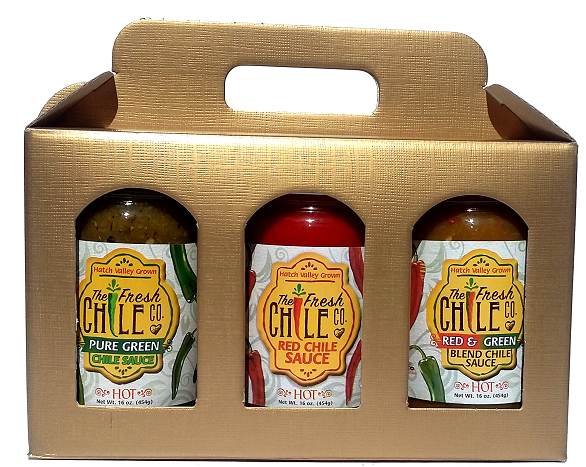 Pure Hatch Chile Sauce 3 Jar Gift Pack-#1 Ranked New Mexico Salsa &amp; Chile Powder | Made in New Mexico
