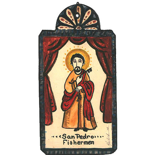 San Pedro Retablo Wall Hanging-#1 Ranked New Mexico Salsa &amp; Chile Powder | Made in New Mexico