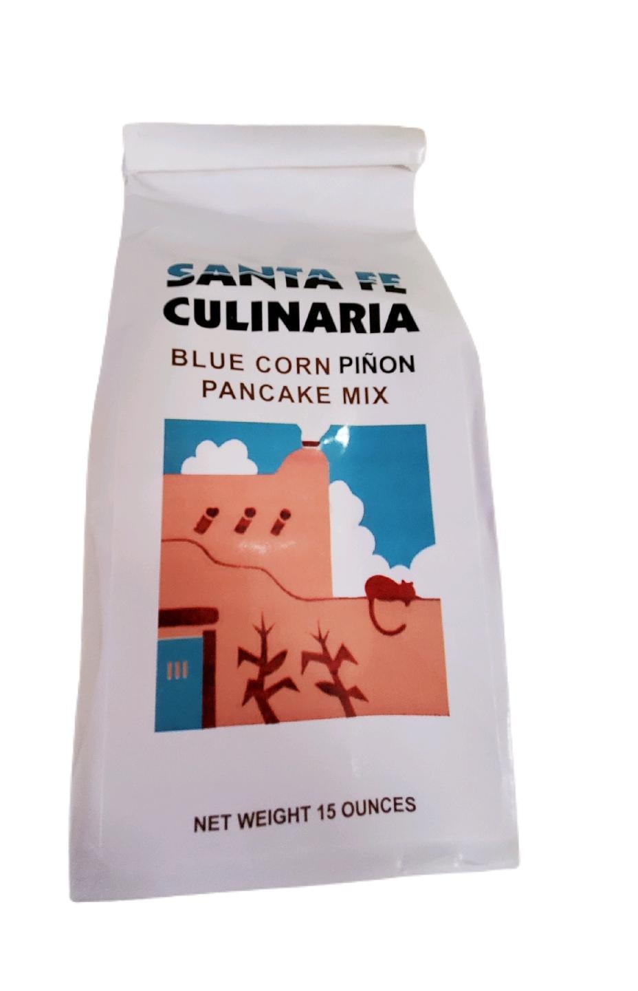 Santa Fe Culinaria Blue Corn Pancake Mixes-#1 Ranked New Mexico Salsa &amp; Chile Powder | Made in New Mexico