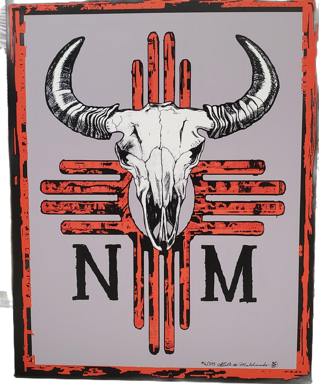 Espíritu de NM Buffalo Skull Giclee