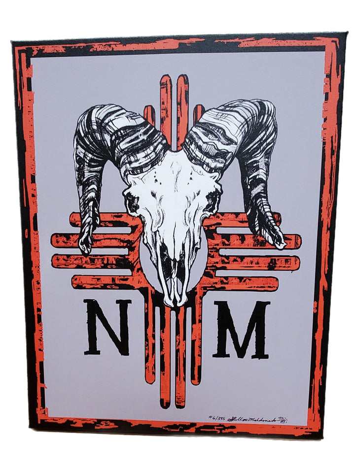 Spirit of NM Sheep Skull Giclee