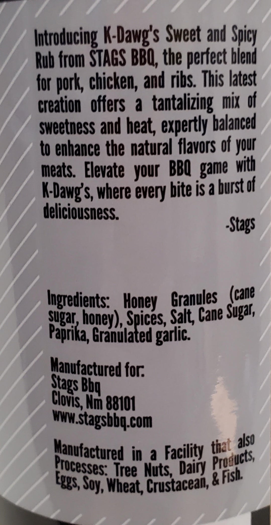 Stags K-Dawg's Sweet & Spicy Rub