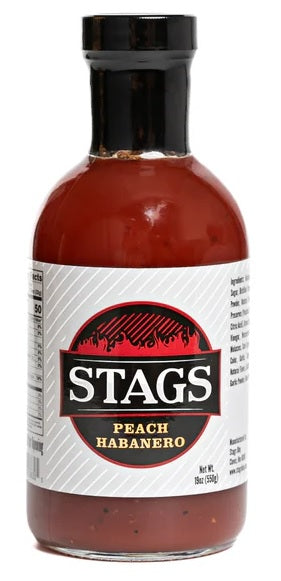 Stags Peach Habanero BBQ Sauce