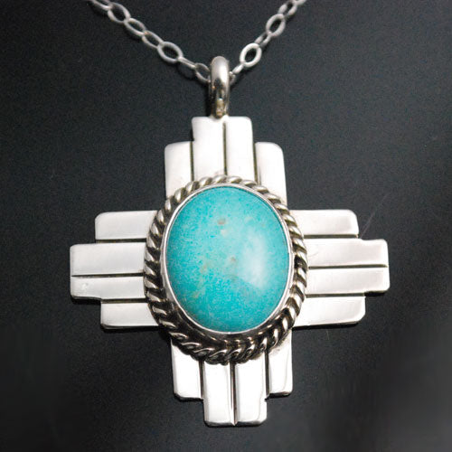 Turquoise "Zia" Necklace-#1 Ranked New Mexico Salsa &amp; Chile Powder | Made in New Mexico