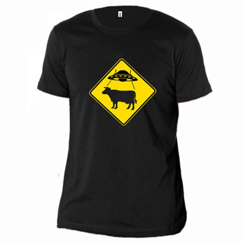 UFO Cow Crossing Tee-#1 Ranked New Mexico Salsa &amp; Chile Powder | Made in New Mexico