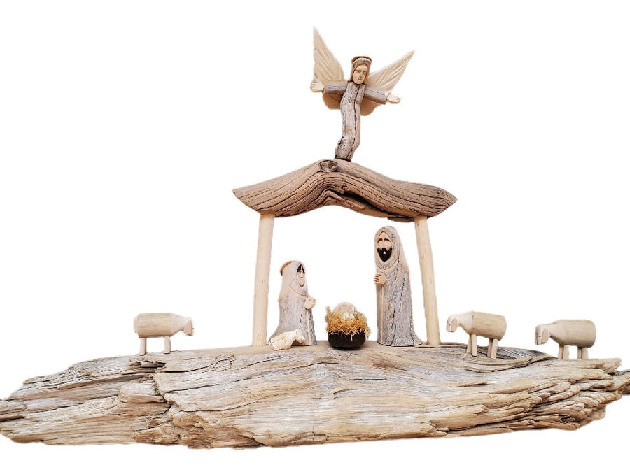 Wood Carved Nativities by Louise Ortega-#1 Ranked New Mexico Salsa &amp; Chile Powder | Made in New Mexico