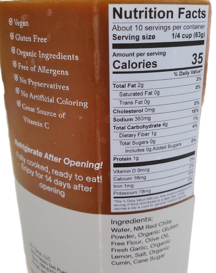 `En TAOS CHILE SAUCE'S 24 Oz