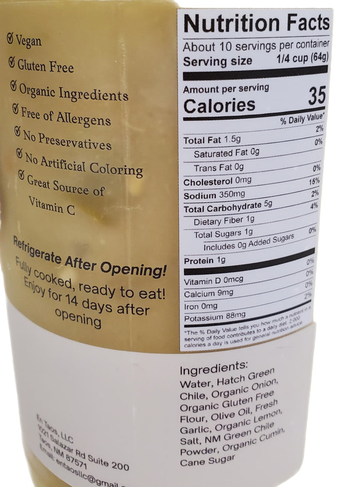 `En TAOS CHILE SAUCE'S 24 Oz