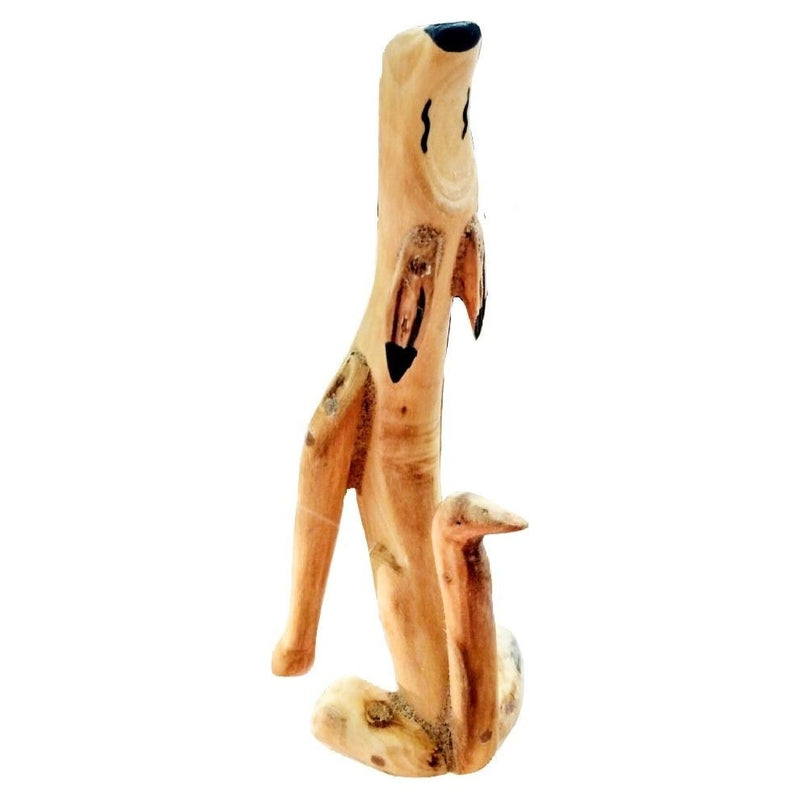Wood Carved Coyotes by Elmer Alvarez